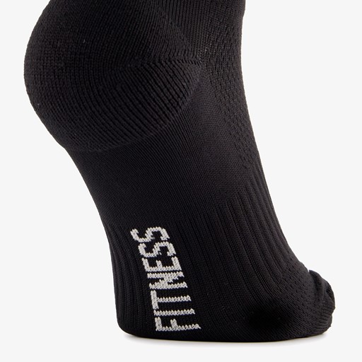 2 paar fitnesssokken zwart blauw