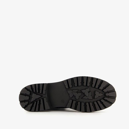 Dames veterboots grijs