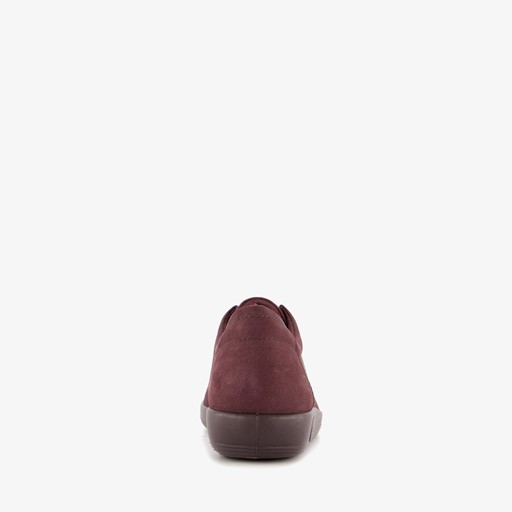 ECCO Soft 2.0 Classic leren dames sneakers rood