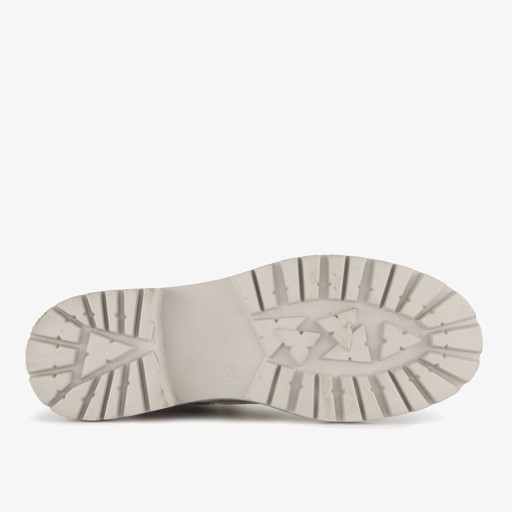 Dames veterboots lichtgrijs