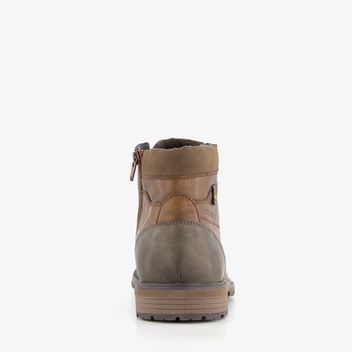 Heren veterboots donkerbruin