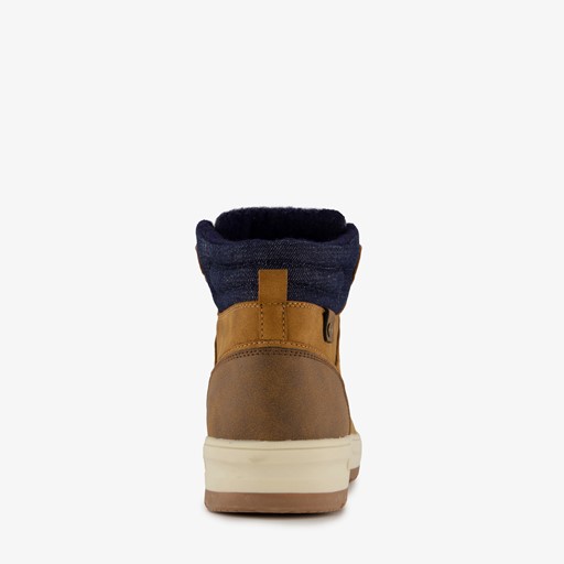 Heren veterboots cognac bruin