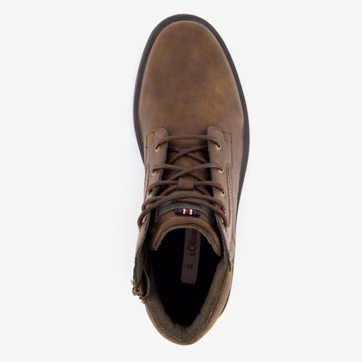 Heren veterboots donkerbruin