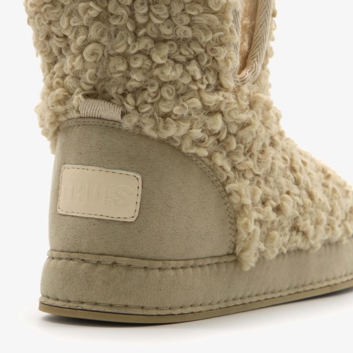 Gevoerde dames teddy sloffen