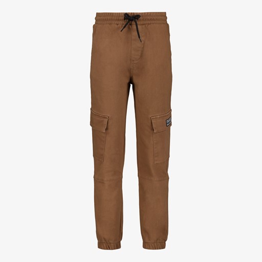 Jongens cargo broek bruin