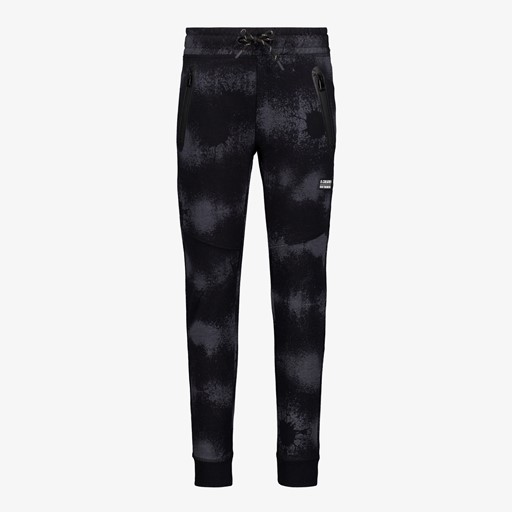 Jongens joggingbroek met print zwart