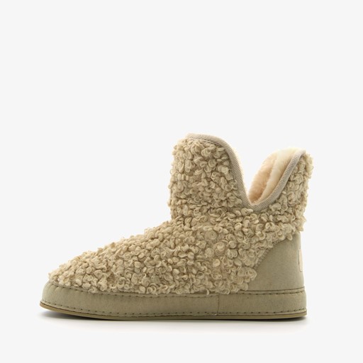 Gevoerde dames teddy sloffen