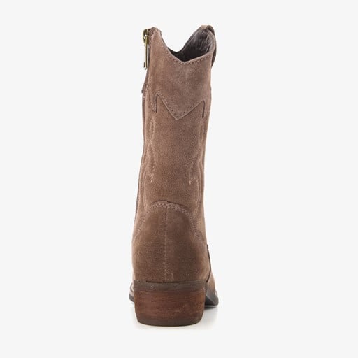 Suede meisjes western laarzen