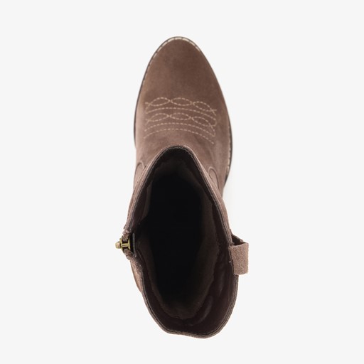 Suede meisjes western laarzen