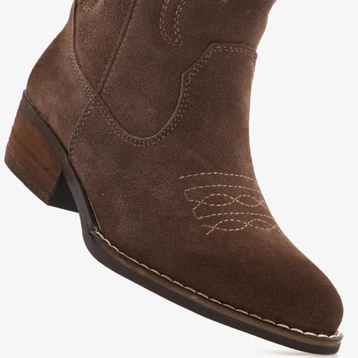 Suede meisjes western laarzen