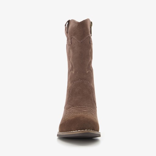 Suede meisjes western laarzen