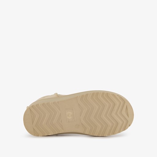 Gevoerde meisjes enkellaarsjes beige