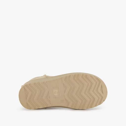 Gevoerde meisjes enkellaarsjes beige
