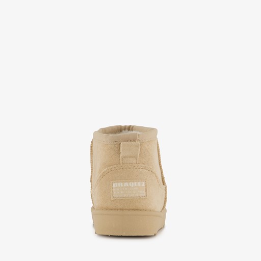 Gevoerde meisjes enkellaarsjes beige