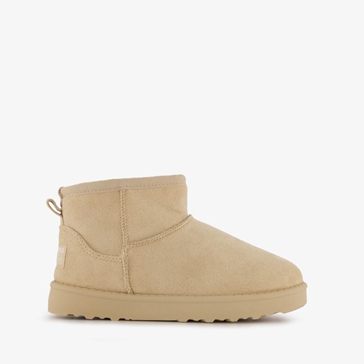 Gevoerde meisjes enkellaarsjes beige