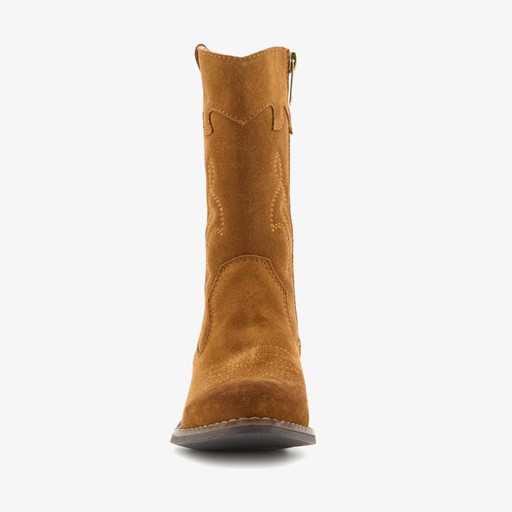 Leren meisjes western laarsjes bruin
