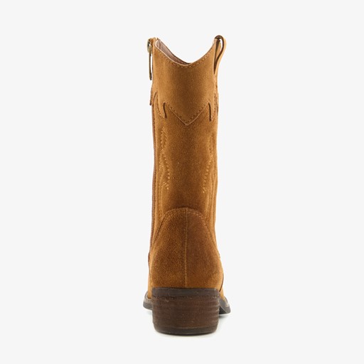 Leren meisjes western laarsjes bruin