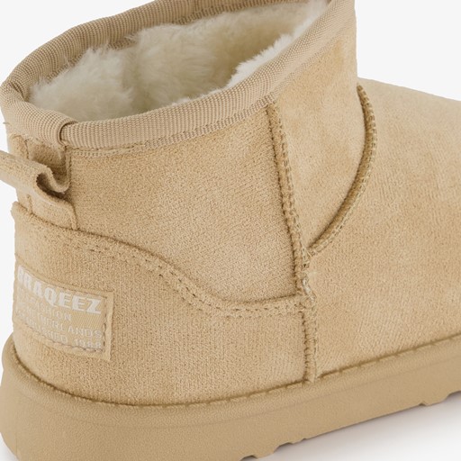 Gevoerde meisjes enkellaarsjes beige