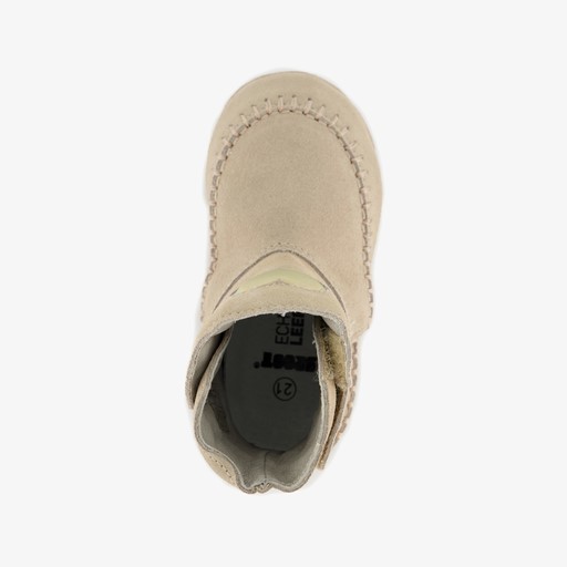 Leren meisjes babyschoenen beige