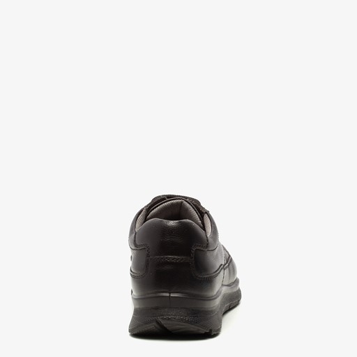 Leren heren veterschoenen zwart