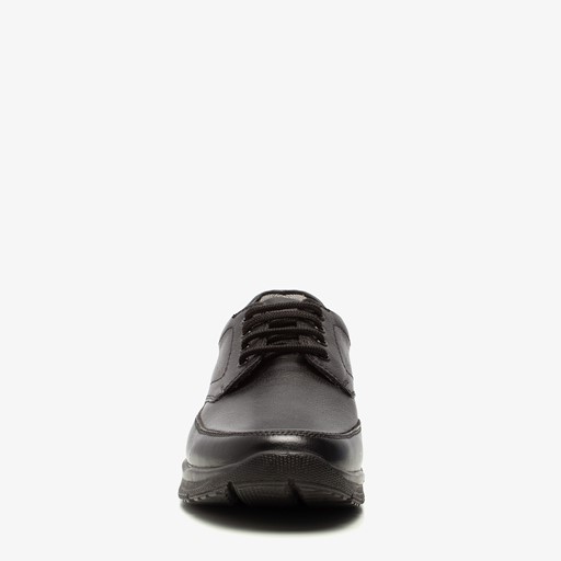 Leren heren veterschoenen zwart
