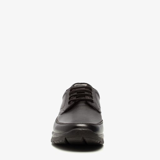 Leren heren veterschoenen zwart