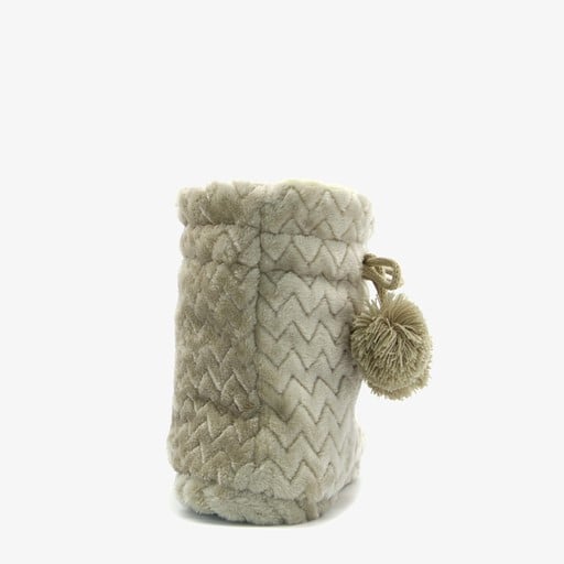 Hoge dames sloffen beige