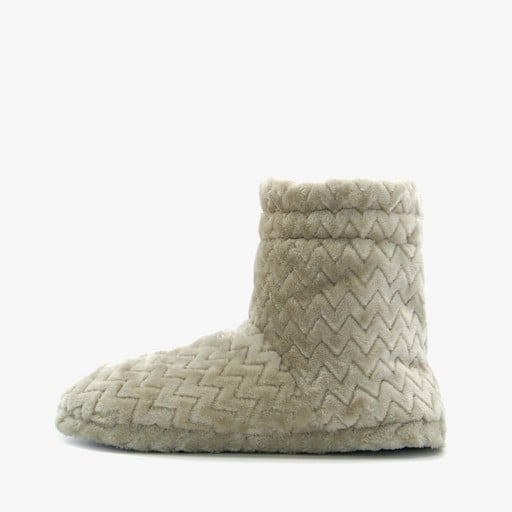 Hoge dames sloffen beige