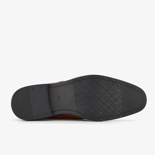 Hoge leren heren veterschoenen cognac