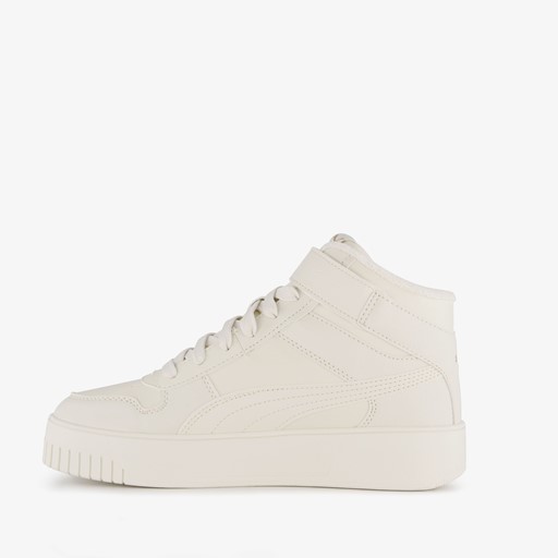 Carina Street Mid hoge dames sneakers beige