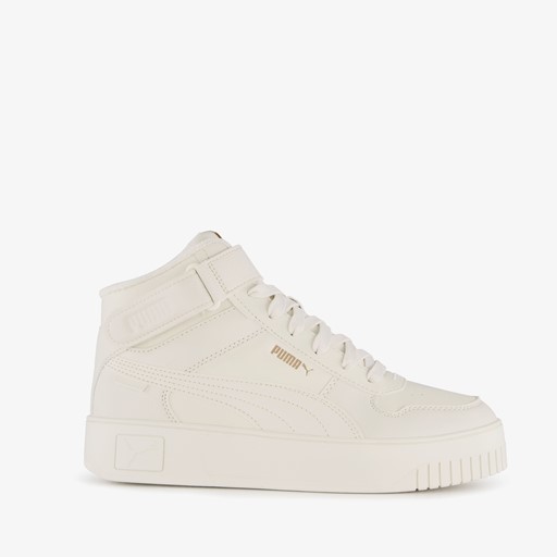 Carina Street Mid hoge dames sneakers beige