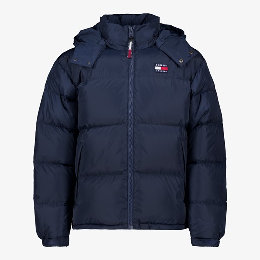 Gewatteerde heren winterjas blauw