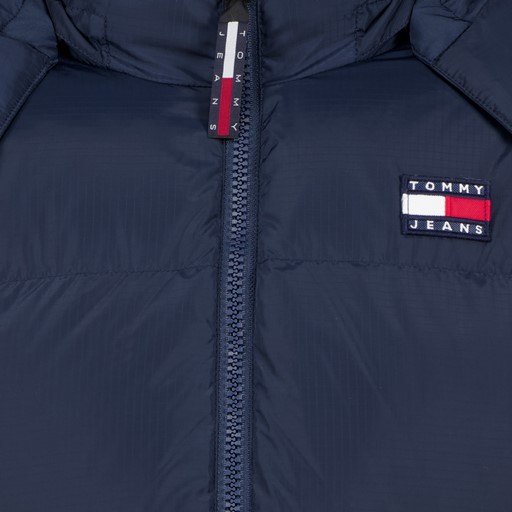 Gewatteerde heren winterjas blauw