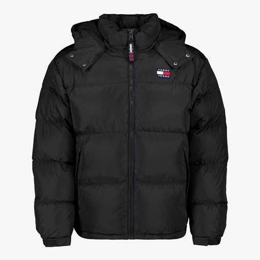 Gewatteerde heren winterjas zwart
