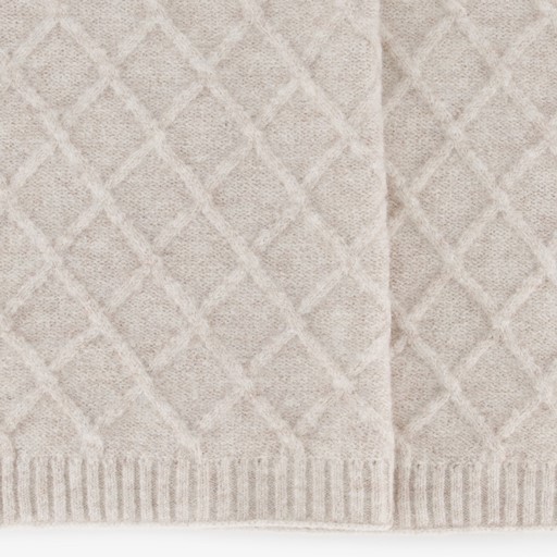 Lange dames colsjaal beige