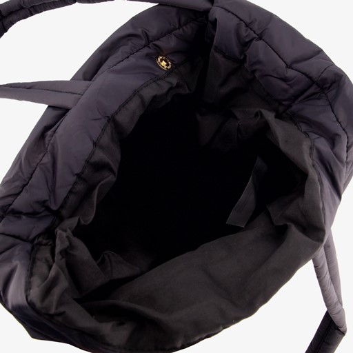 Puffer shopper schoudertas zwart