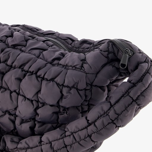 Dames schoudertas gewatteerd zwart