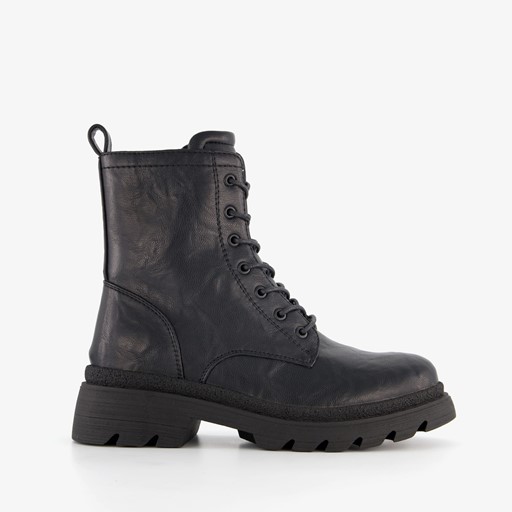 Dames veterboots zwart