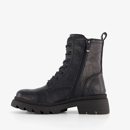 Dames veterboots zwart