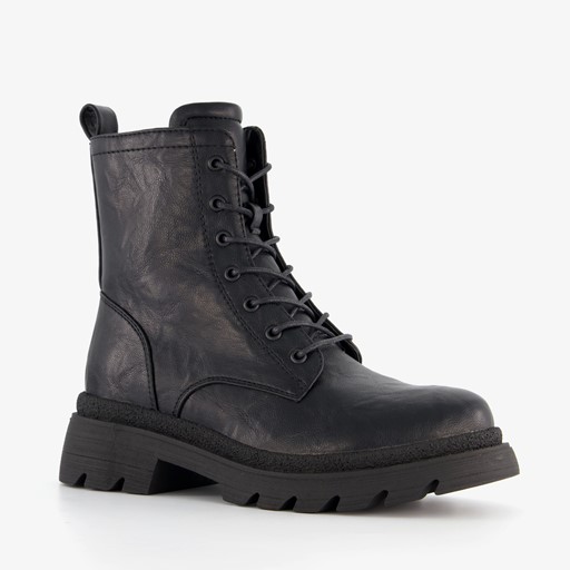 Dames veterboots zwart