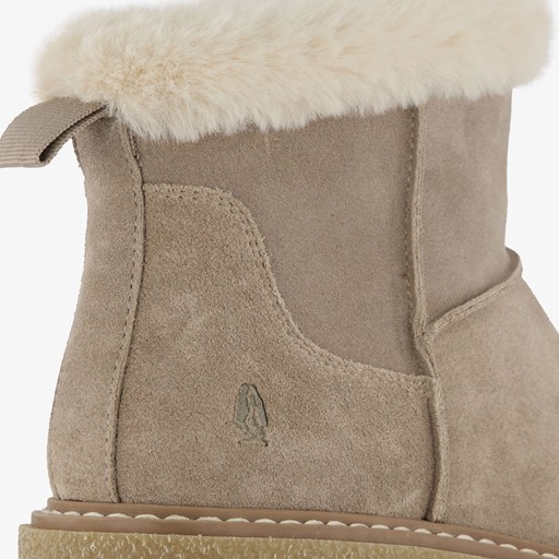 Gevoerde boots met imitatiebont taupe