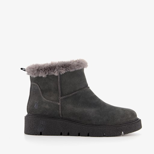 Gevoerde boots met imitatiebont grijs