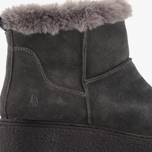 Gevoerde boots met imitatiebont grijs