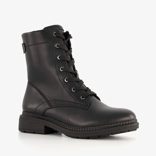 Dames veterboots zwart