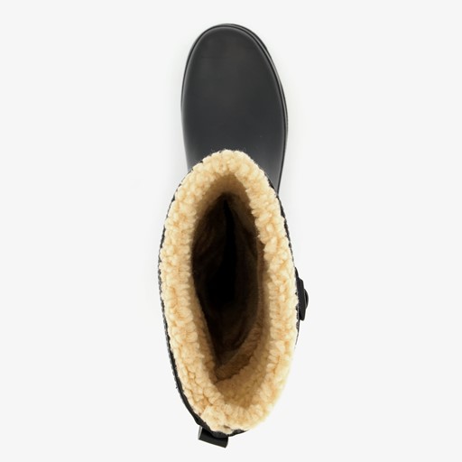 Gevoerde heren regenlaarzen zwart