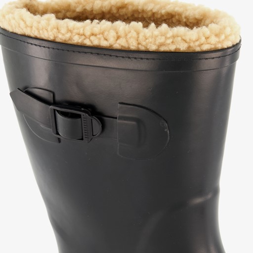 Gevoerde heren regenlaarzen zwart