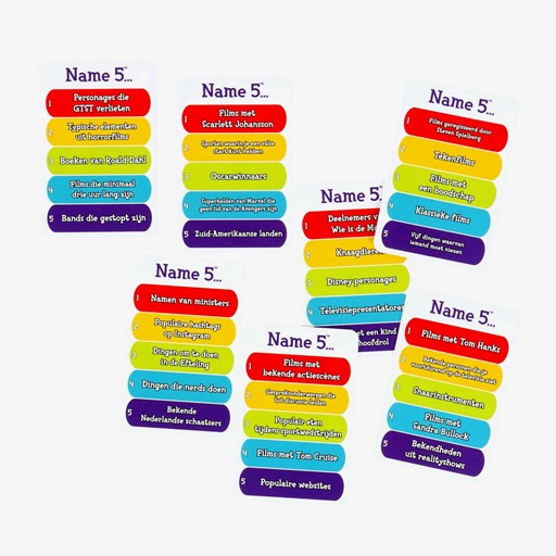 Name 5 kaartspel