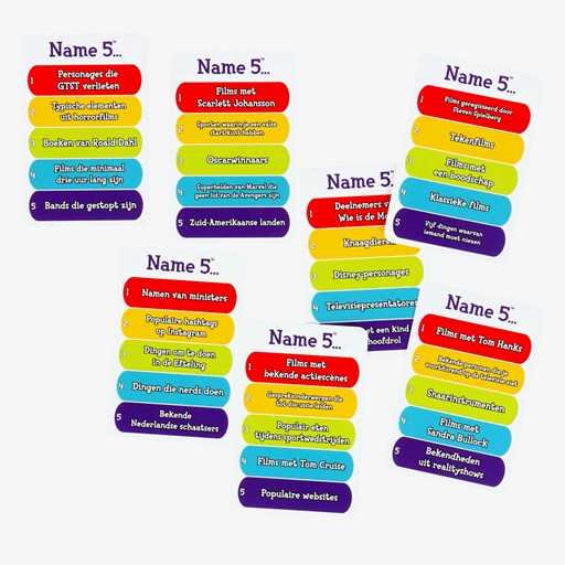 Name 5 kaartspel
