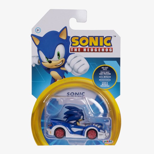 Sonic speelfiguren met racewagens