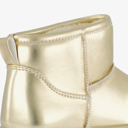 Gevoerde meisjes boots metallic goud